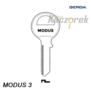 Gerda 017 - klucz surowy - MODUS 3 - S65 S70 - Typ A